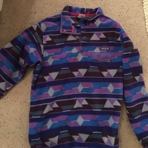 Purple Patterned Patagonia pullover